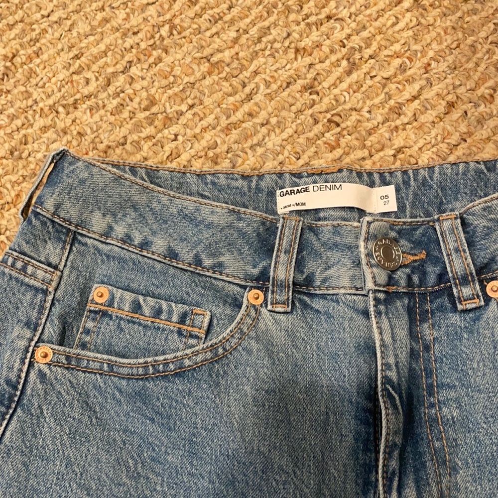 Garage full length straight leg jeans size 5